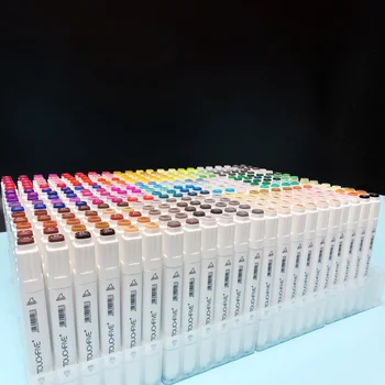 

TouchFIVE Permanent Markers Alcohol Ink Markers Brush Dual Tips Professional Drawing Marker Set Art Design 30/40/60/80/168 Color