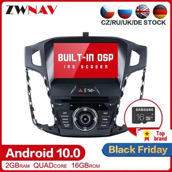 

DSP Android 10.0 Car multimedia Player GPS Glonass Navigation for Ford Focus 2012-2018 Audio Radio stereo BT head unit head unit