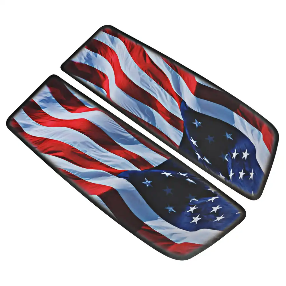 motorcycle Saddlebag Cover sticker Suitcase decals For Harley Road King