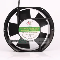 Riko – ventilateur de climatisation 220V, 0,22 a, 17CM, 17251 degrés, armoire d'inverseur, carte graphique, ventilateur à Double roulement à billes 