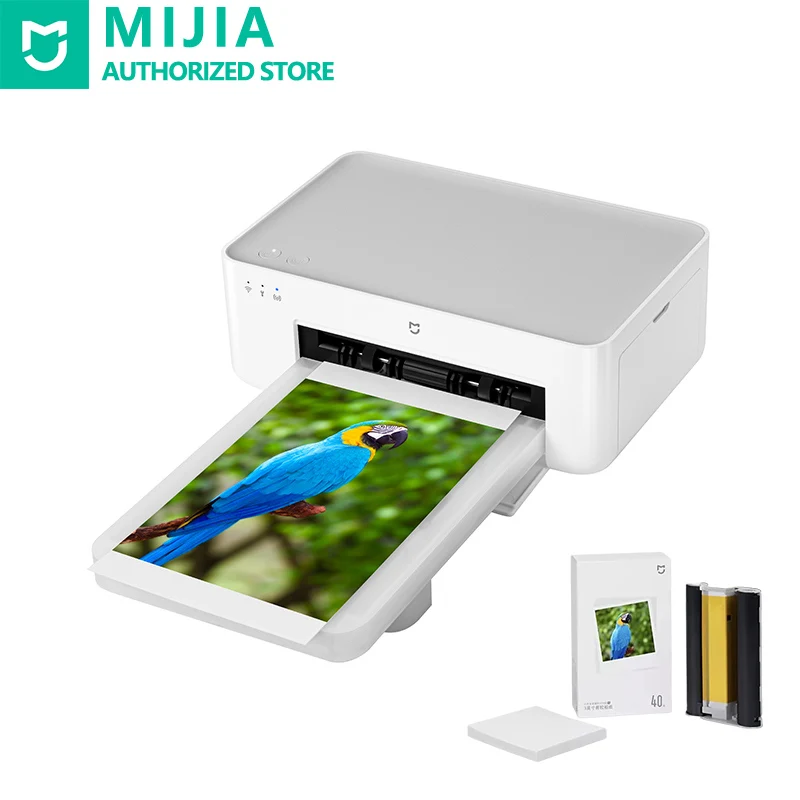 US $141.62 Original Xiaomi Mi Mijia Pocket HD Photo Printer 1S Wifi Multifunctional Mini Portable Smart HP Sprocket Waterproof APP Control