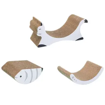 

3 Pcs/1 Set Pet Cat Scratching Board Cat Shape Sleeping Nest Scratch Board Corrugated Paper Cat Scratch Board for Home Pet