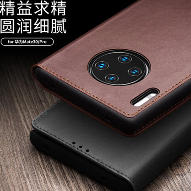 QIALINO классический стиль из натуральной коровьей кожи чехол для huawei mate 30 Pro Бизнес Флип Бумажник чехол для huawei mate 30 mate 30 кожа