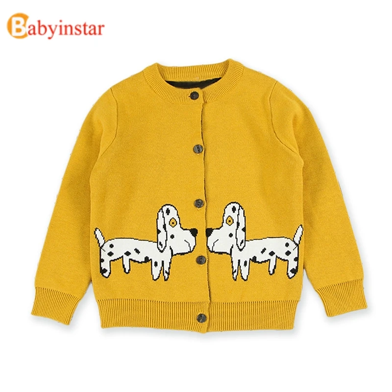 Babyinstar/свитер для девочек; пальто; Новинка года; осенний кардиган с аппликацией лебедя для девочек; милый свитер; кардиган; детские свитера