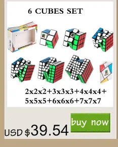 Zcube 4 Кубика магический Нео Куб набор включает в себя 2x2 3x3x3 4x4x4 5x5x5 Stickeless кубик игрушки для детей обучающий кубик мозга