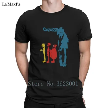 

Character Casual T-Shirt For Men Gorillaz Rock The House Tee Shirt Man Basic Tshirt Funky Men T Shirt O Neck High Quality