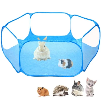 

Portable Small Animal Game Fence Foldable Fence Small Pet Turtle Rabbit Fence Game Toy Small Pet Habitat Breathable Rest Area