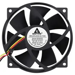 Gdstime – ventilateur de refroidissement 9225, 12V DC, 3 broches, 9cm, 92mm x 25mm, 1 pièces, sans balais 