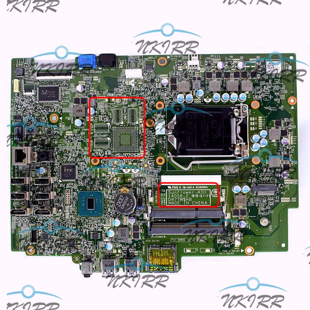 7th CPU &amp Touchscreen Ver LGA1151 Sunflower-AIO 14058-2 14058-1 D47TW FKYCM Motherboard for DELL INSPIRON 24 5488 | Компьютеры и