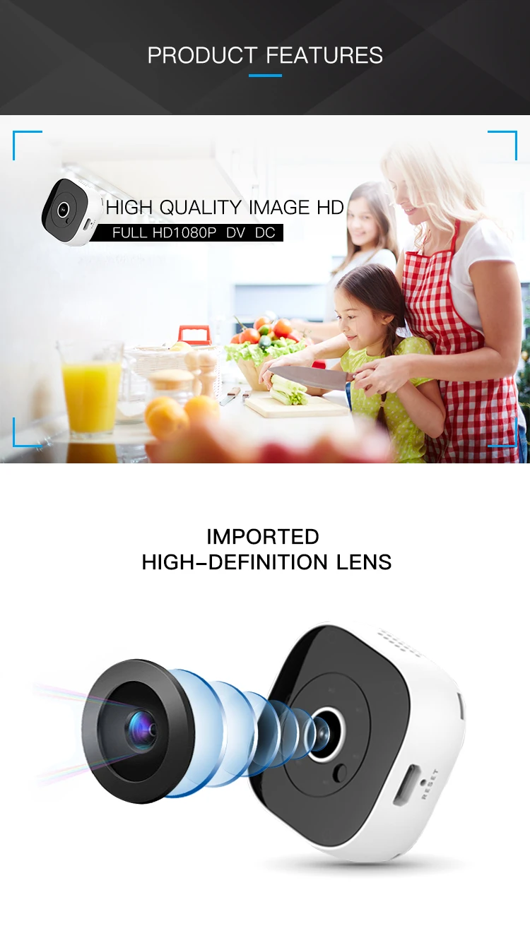 Volemer H9 Mini Camera Hd 1080P Ir Night Version Voice Video Recorder Motion Detection Invisible Cam Dv Dvr Digital Camcorder (5)