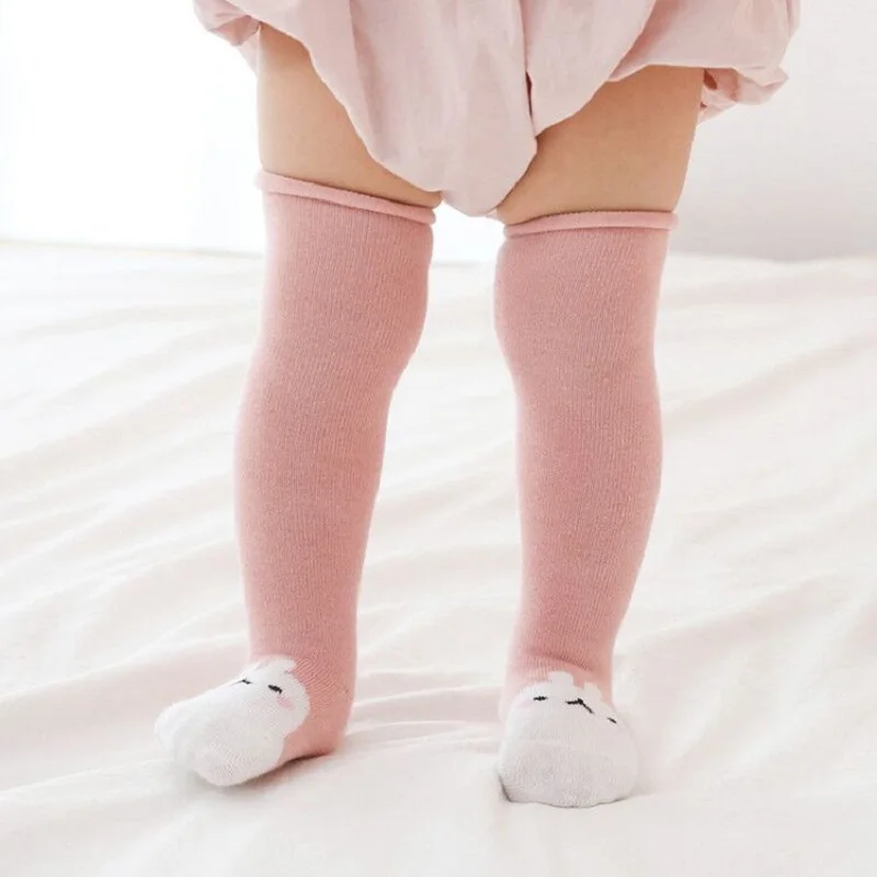 5 цветов, хлопковые носки для малышей, детские чулки, носки для девочек, осенние зимние носки, носки для малышей, для мальчиков и девочек 0-3 лет