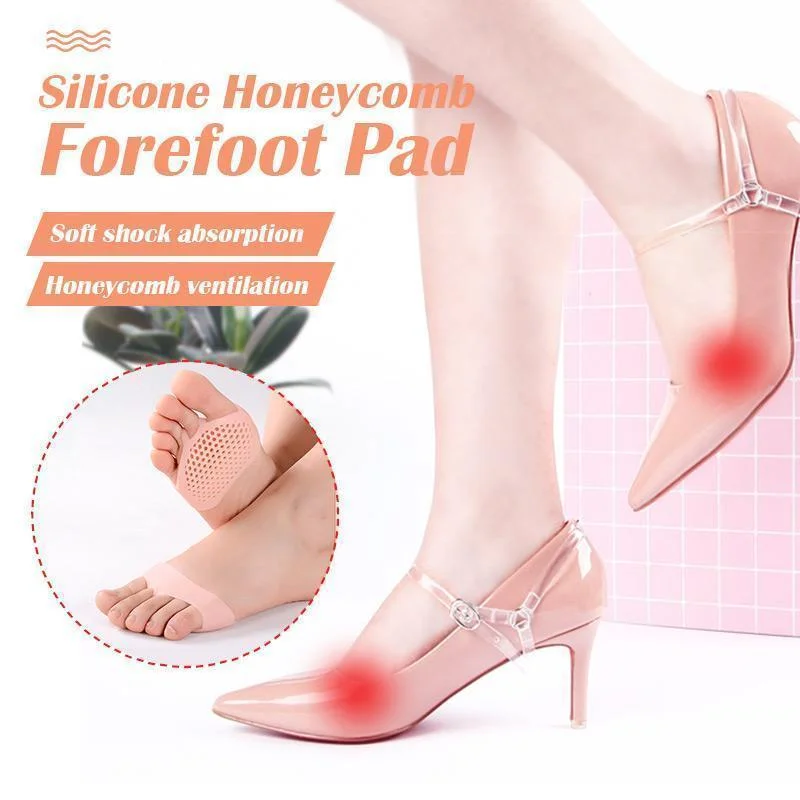 Silicone Honeycomb Forefoot Pad Insoles Forefoot Pads for Women High Heel Shoes Foot Blister Care Toes Insert Pad