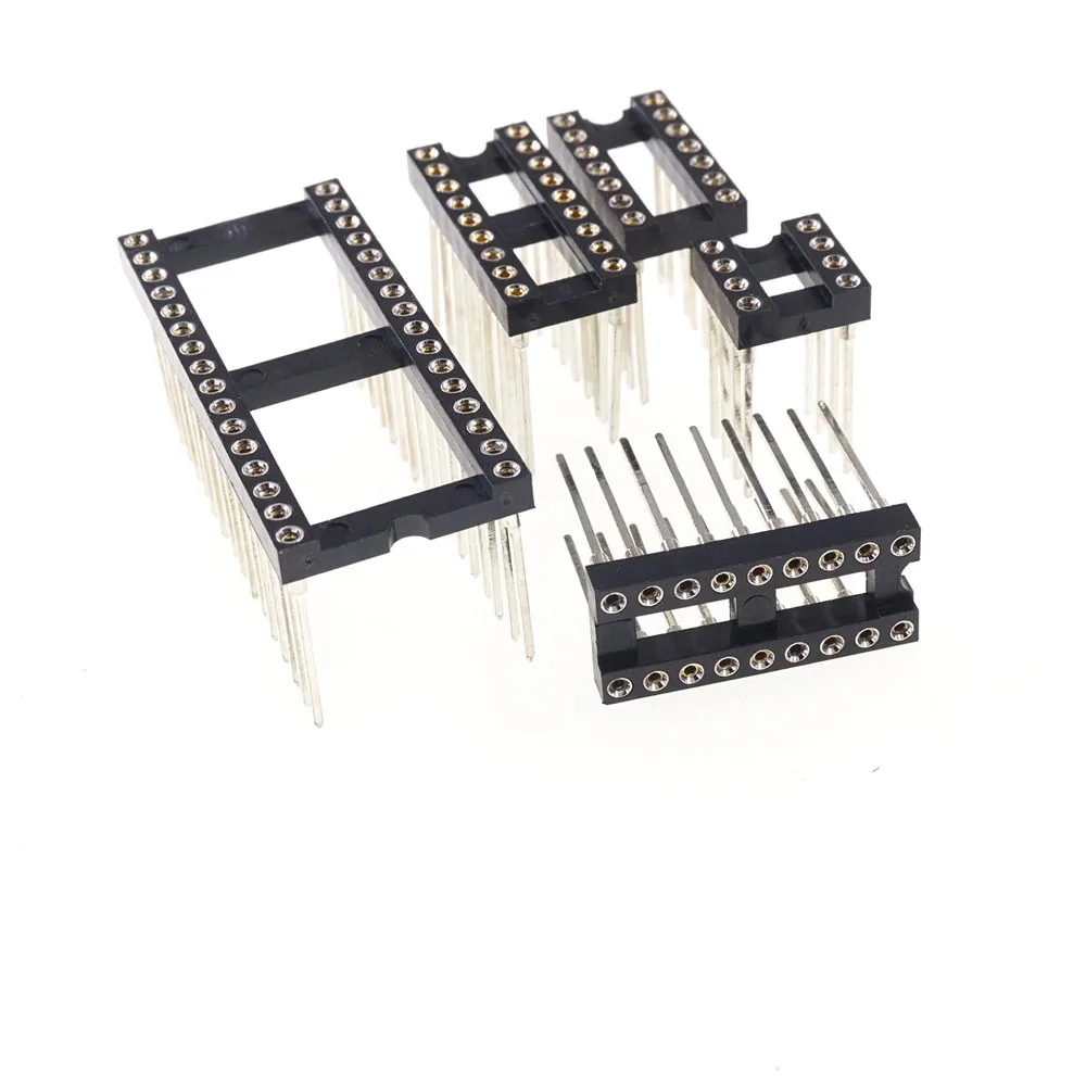 Kit 122 Pezzi Prese DIP IC - 6,8,14,16,18,24,28,40 Pin - Per Elettronica, PCB, Arduino - Foto 4