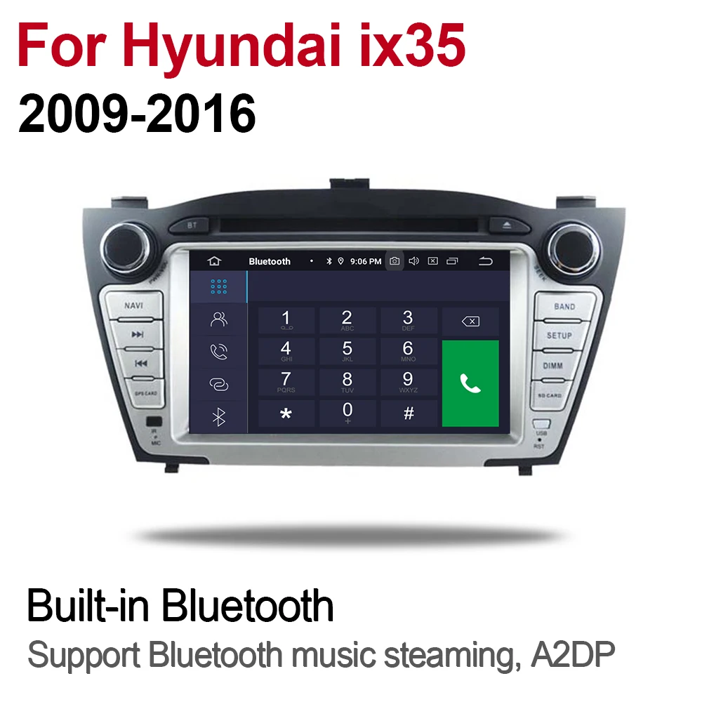 ZaiXi 4 ГБ android 9 0 автомобильный dvd плеер для Hyundai ix35 2009 ~ 2016 Мультимедиа GPS навигация