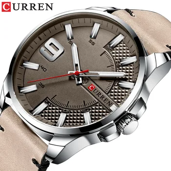 

Top Brand Luxury Business Watch Men CURREN 8371 Watches Men's Quartz Leather Wristwatch Luminous Hands Clock Male