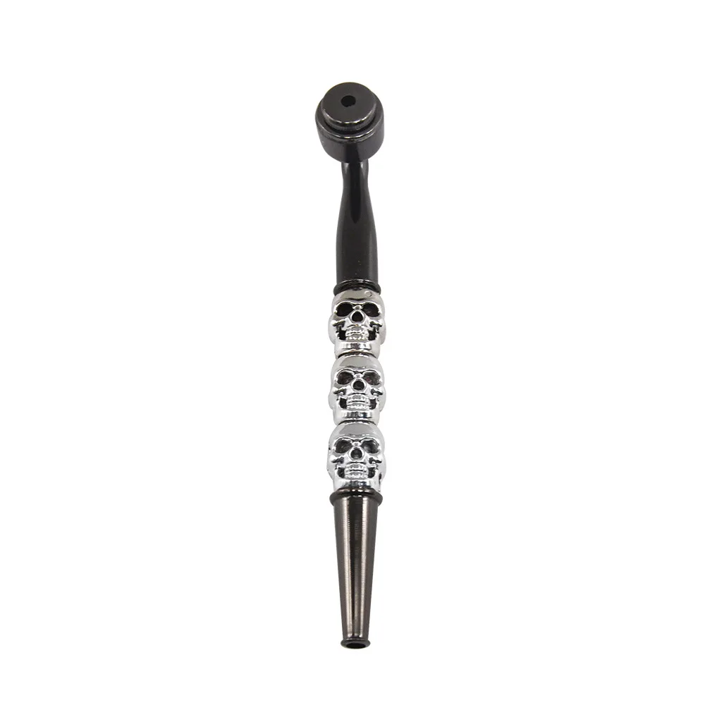 Skull Metal Smoking Pipe Tobacco Pipe mini Smoking Accessories Aluminium Alloy Cigarette Holder Men's Gift