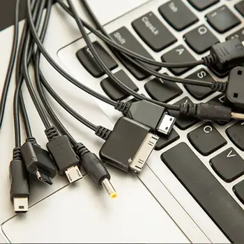 

10 In 1 Mobile Phone Universal USB Data Cable Tablet Portable PC Cable Charging Multi Lightweight Fast Functions Q3X2