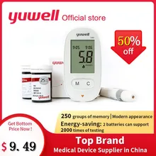 Yuwell 580 Blood Glucose Meter Diabetic Blood Sugar Detection Glucose Meter Household 580+50/580+100/50/100 pcs Test Strips