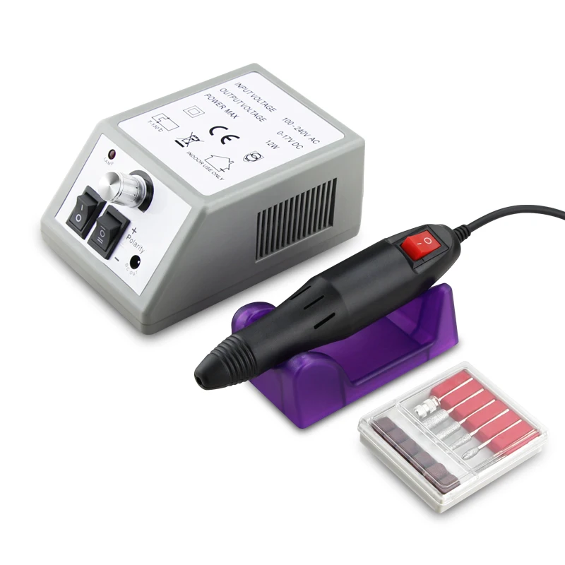 

100-240V Electric Manicure Machine Milling Cutters Manicure Apparatus Set Nail Drill bits Pedicure Tools & EU plug Free shipping