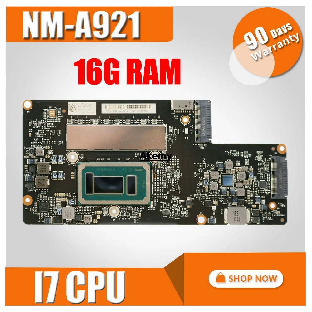 900 13isk2 материнская плата для ноутбука For Lenovo yoga900 13ISK 13ISK2 I7 6560U 16 Гб NM A921 100%
