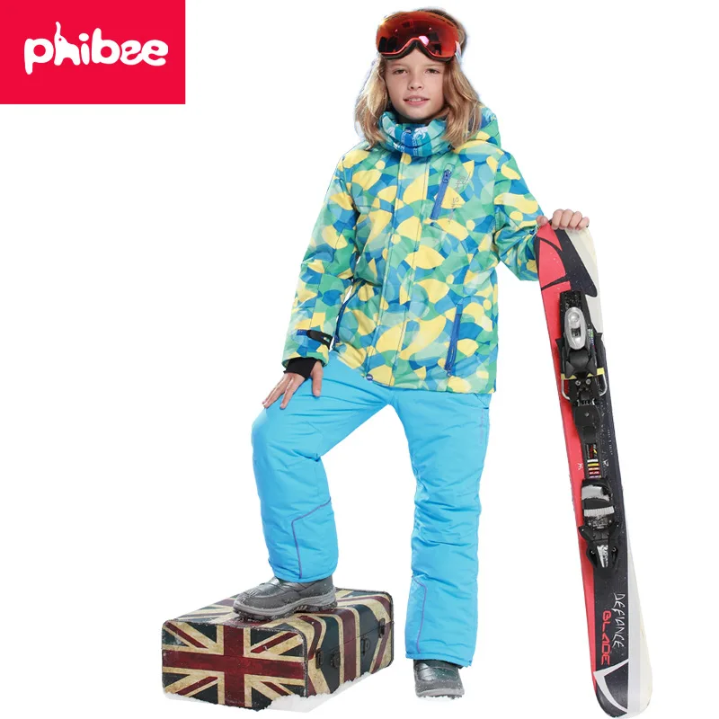 

Kids Snowboard Ski Suit Children Brands Waterproof Windbreak Girls And Boys Snow Set Pants Winter Skiing And Snowboarding Jacket