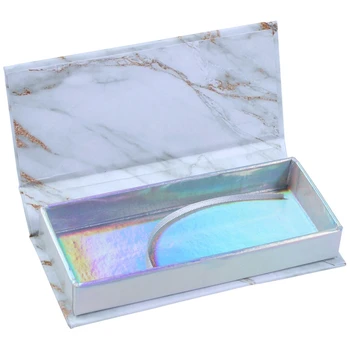 

Empty False Eyelash Care Storage Case Box Container Holder Compartment Tool Gift (Marble)