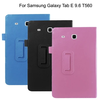 

Hard PU Case For Samusng Galaxy Tab E 9.6 Inch SM-T560 SM-T561 9.6" Cover Flip Tablet Cover Smart Magnetic Stand Shell Holder