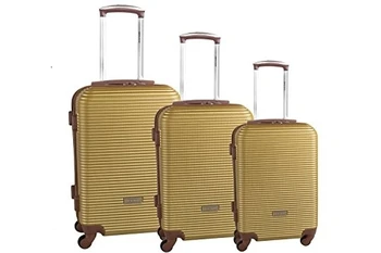 

Set valigie trolley 3 pezzi rigido PIERRE CARDIN oro cabina da viaggio S330