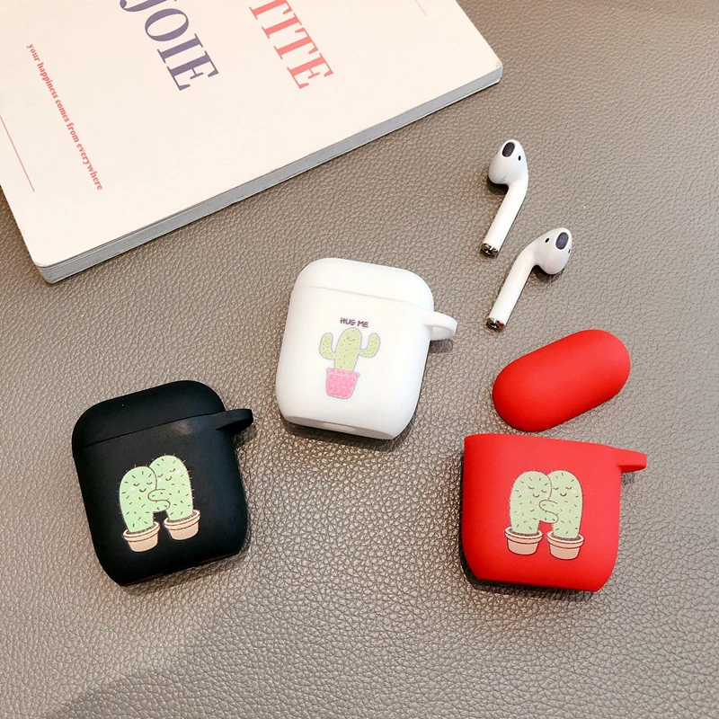 Мягкий чехол ярких цветов для Apple Airpods 1 2 чехол Bluetooth беспроводные наушники защитная крышка коробка для Air Pods сумка с динозавром