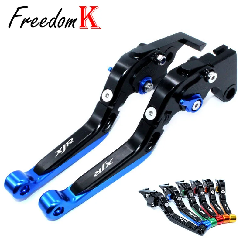 

For YAMAHA XJR 1300 XJR1300 Racer 2004-2016 2015 2014 2013 2012 Motorcycle CNC Folding Extendable Brake Clutch Levers logo XJR