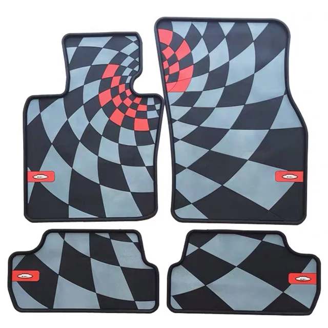 Front Rubber Floor Mat W/ Wing Logo Oem Mini Coope