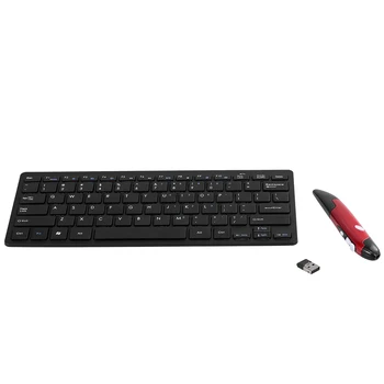 

2.4G Wireless Keyboard and Mouse Combo Touch Pen Mouse & Modern Keyboard Combo KM-808 Keyboard + Mouse for PC
