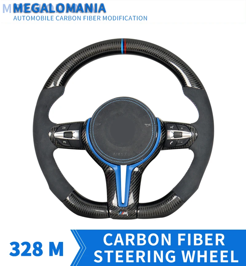 Рулевое колесо M4 для BMW M Series F10 F30 F32 F80 F82 M5 F06 F12 Сменное углеродное волокно|Рулевые