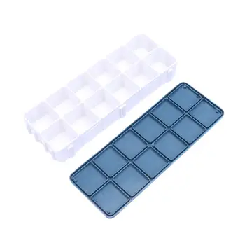 

1Pcs 12 Grids Soft-cover Palette Box Gouache Palette Paint Tray Plastic DIY Painting Palette Tool