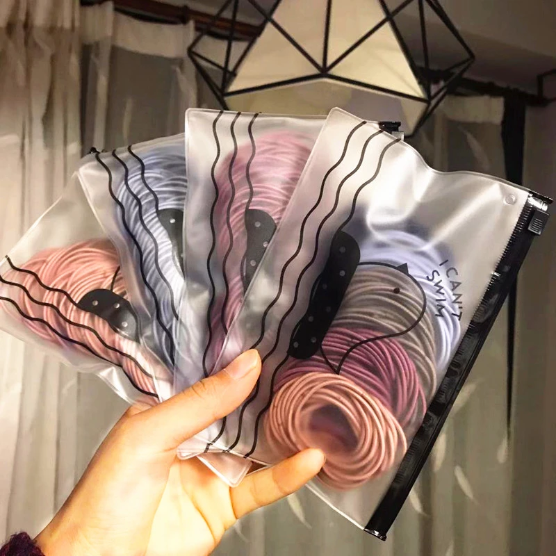 

50/100 Pcs Bag Rubber Bands Scrunchie Elastic Hair Bands Girl Headband Decorations Ties Gum Headwear Hair Accessories For Womens