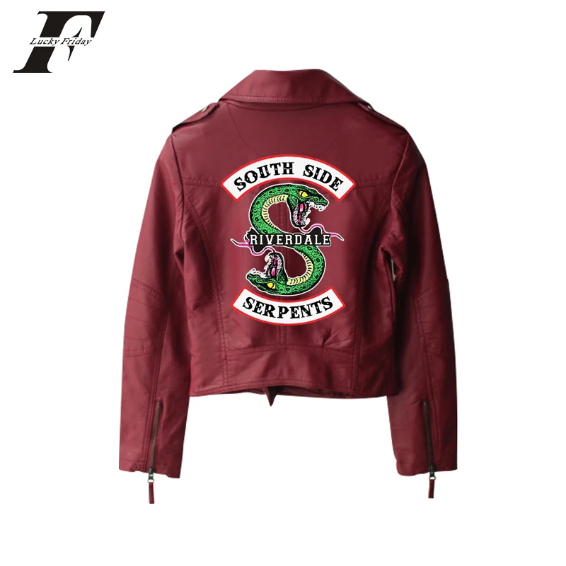 Printed Logo Southside Riverdale Snakes Winter Jacket And Coats Women