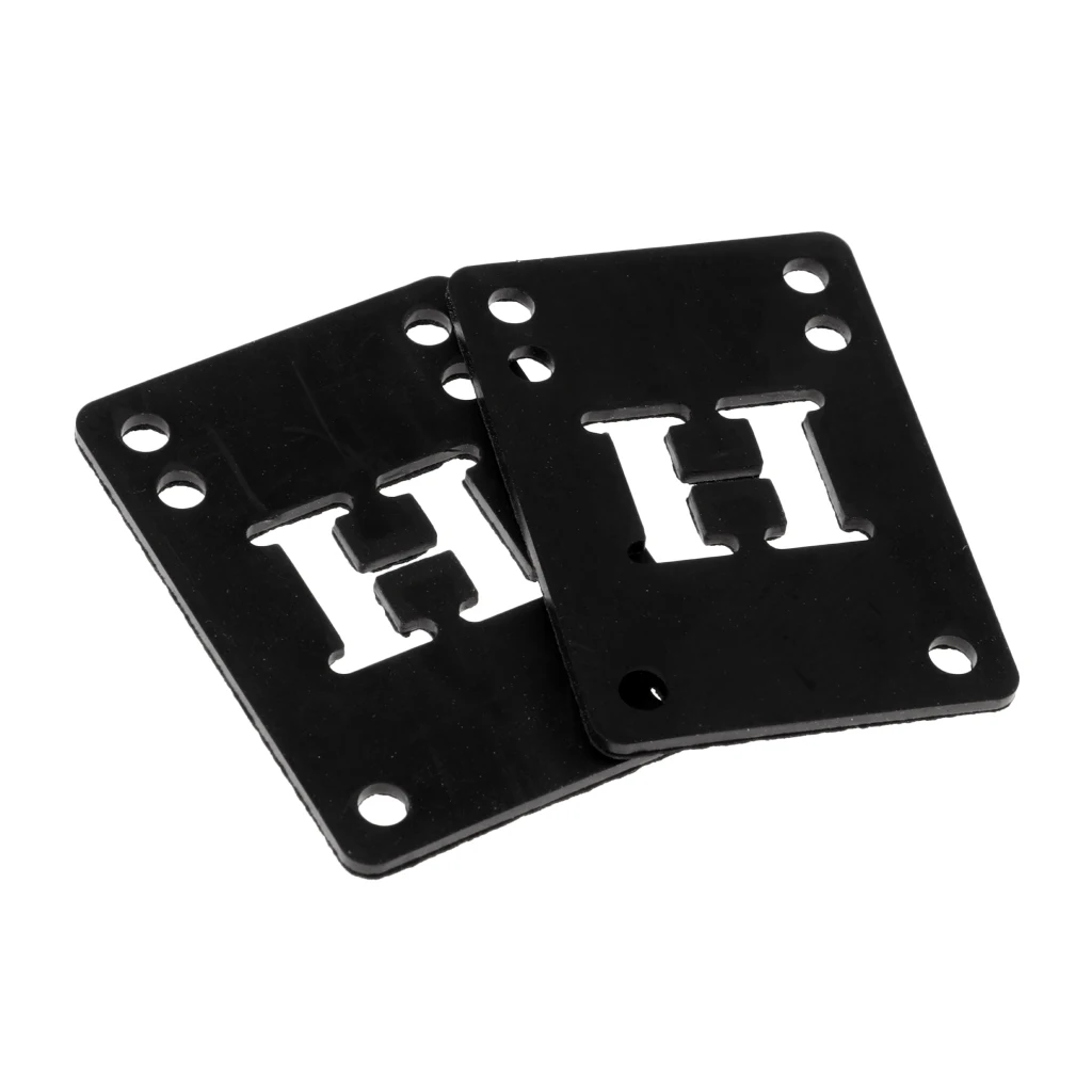 2 Pieces Rubber Skateboard Longboard Riser Pad Shock Pads 1/8 3mm