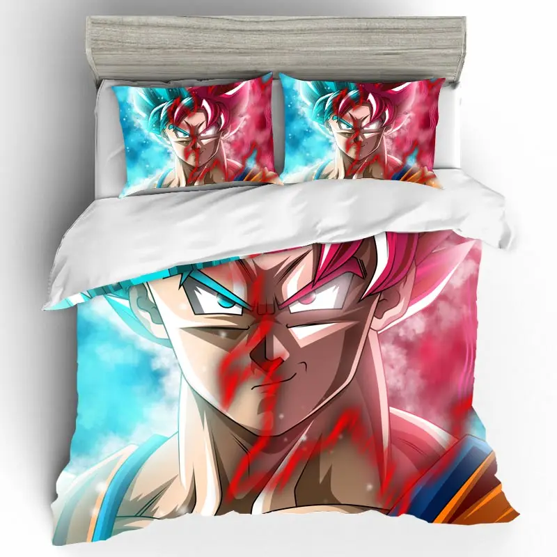 Edredon аниме Dragon Ball постельные принадлежности наборы пододеяльник домашний текстиль один queen King size постельные принадлежности Se наволочки постельное белье