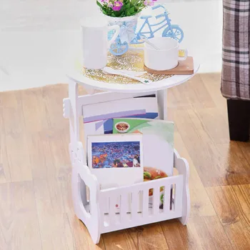 

Creative Nordic Desktop Round Mini Coffee Table Modern Home Bedroom Small Table Iron Art Bedside Table With Storage Case