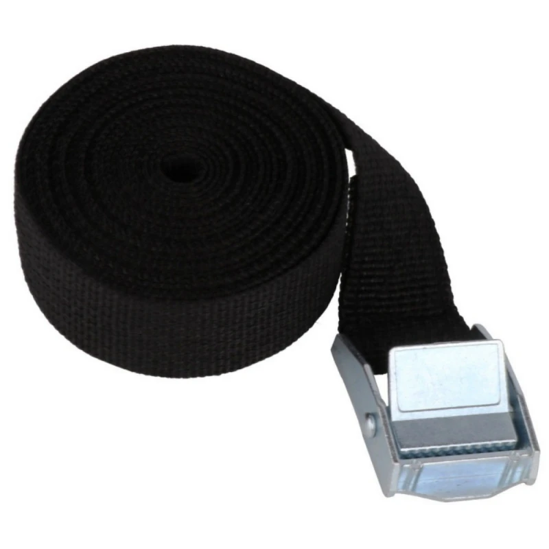 

5M*25mm Strong Ratchet Belt Luggage Bag Cargo Lashing Car Tension Rope Tie Down Strap With Metal Buckle