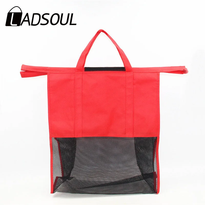 

LADSOUL Hot Sale 4PCS/Set Shopping Cart Trolley Bags Foldable Reusable Grocery Shopping Bag Supermarke Eco-friendly Bag