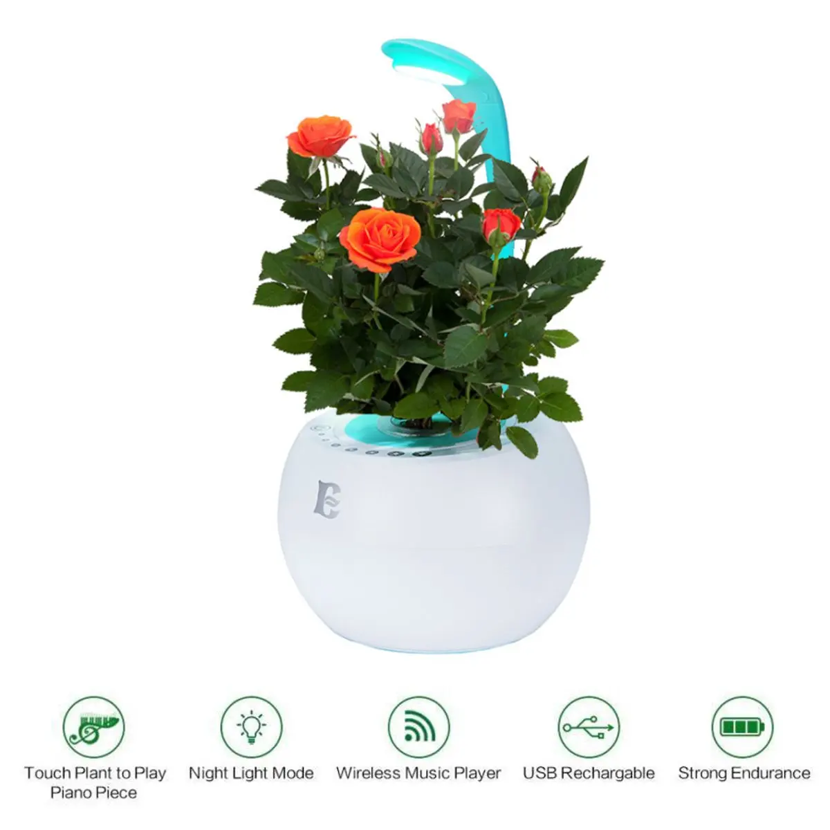 

3-in-1 Intelligent LED Table Lamp Flower Pot Hydroponics System Without Earth USB Automatic Watering Plant Growing Nursery Pot