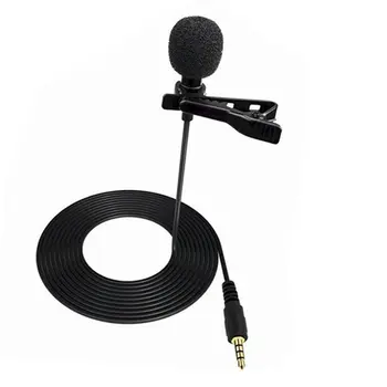 

Mini Mic Microphones Case Smart Phones Recording Pc Clip-On Lapel Support Microphone Answering Phone
