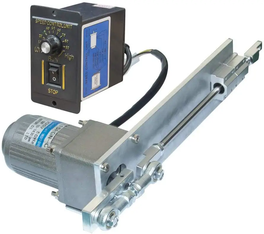 

AC Reciprocating Linear Actuator Stroke 100mm/4inch + AC Speed Controller Kits DIY 110/220V for Squirt Spraying Pellet Mechanism
