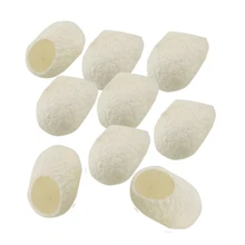 10 шт. белый натуральный Шелкопряд кокон очищающие шарики для лица