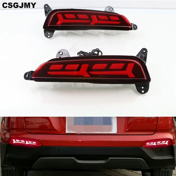

CSGJMY 2PCS Led Reflector driving lights for Hyundai Creta IX25 2014 - 2017 Brake Lights rear bumper lamp Turning Signal light