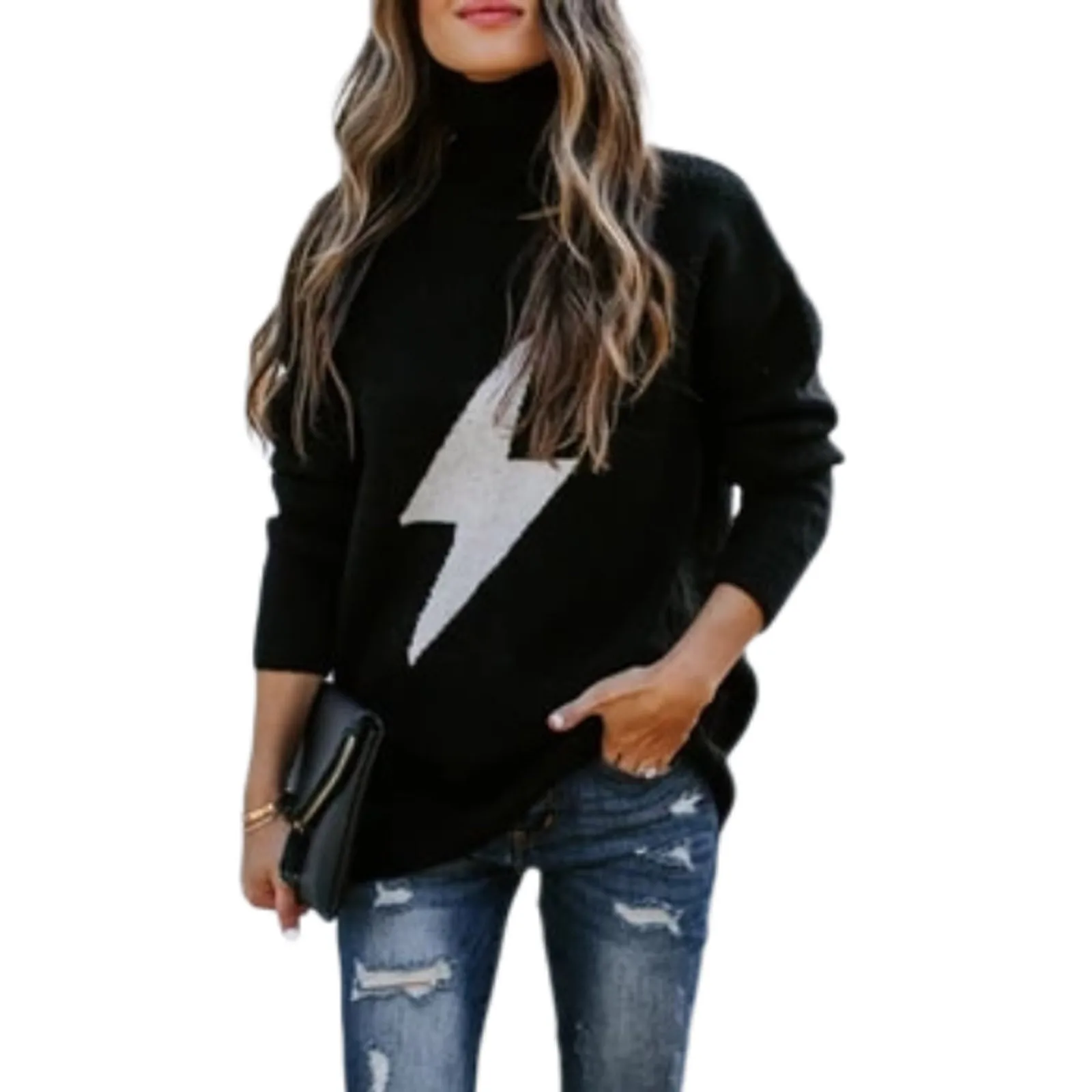 Women Turtleneck Sweaters 2020 Autumn Winter Tops Korean Slim Women Pullover Knitted Sweater Jumper Soft Warm Pull Femme##g 1