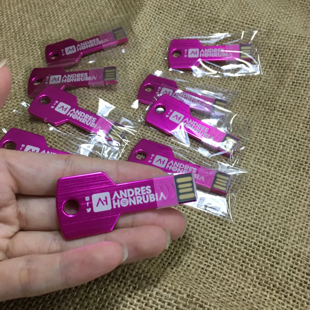 Металлический USB флеш накопитель с логотипом на заказ 10 шт./Лот 4 ГБ 8 16 32 64 2 0 флешка