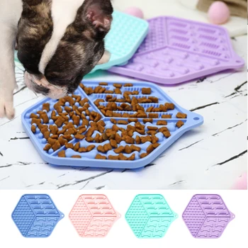 

Pet Dog Bowls Silicone Dog Slows Licking Pad Dog Feeder Dog Cat Slows Food Bowls Mats Pet Bathes Accessories