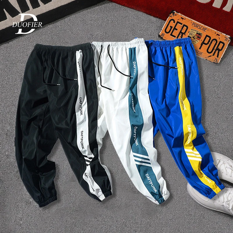 Tracksuit Bottoms Trousers Sportswear Mens Joggers Skinny Fitness Men Letter Sweatpants